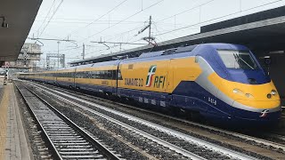 ETR500.D01 Diamante2.0 in INV da Milano Centrale a Bologna Centrale in arrivo nel capoluogo emiliano