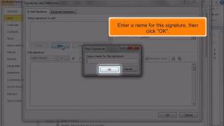 How to setup your email signature in Outlook 2010