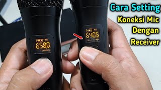 CARA SETTING KONEKSI MIC SHURE WIRELESS SH 300 DENGAN RECEIVER #microhone #micshure #micwireless