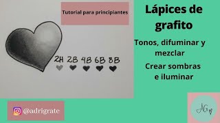 Lápices de grafito para principiantes| Tutorial de dibujo