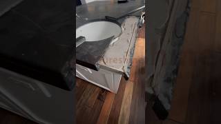 Countertop repaired and restored #countertop #broken #repair