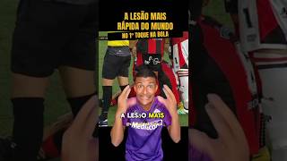 A lesão mais rápida da história do futebol #futebol #football #saopaulo #shorts