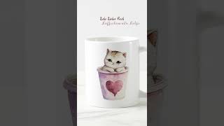 Kaffeetasse mit süßem Katzenbaby für deine Genussmomente