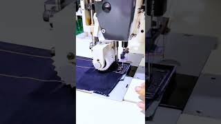 Double Needle Sewing Machine Lock Stitch Skip Stitch For Waistband Attachment Jeans #Shorts #sewing