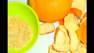 Orange peel off face pack for bright and oil-free skin