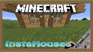 InstaHouses Mod 1.15.2/1.14.4/1.12.2  & Tutorial Downloading And Installing For Minecraft