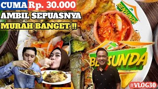 MAKAN MASAKAN SUNDA SEPUASNYA !! CUMA 30 000 di BENSUNDA by RUBEN ONSU | Vlog #30