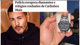 Polícia recupera diamantes e relógios roubados de Carlinhos Maia