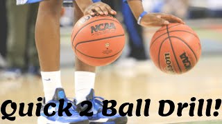 EASY & SHORT 2 Ball Dribbling Drill