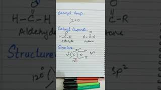 Carbonyl Group & Carbonyl Compounds. #shorts