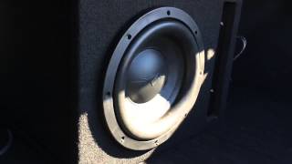 SKAR Audio VVX 10" V2 subwoofer on PowerBass AVA 600.1DX iPhone 6 slow mo