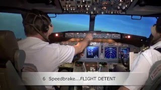 Учебное видео (Аварийное снижение Боинг 737NG). Training Video ( Emergency descent Boeing 737 NG )