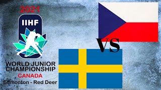 Sweden vs Czech Republic FULL GAME HD | 2021 WJC | Preliminary Round