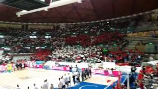 Pallacanestro Trieste-Fortitudo Bologna...la coreografia iniziale 2017/18