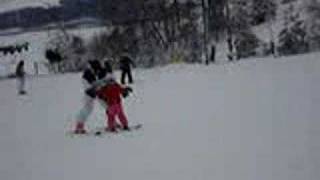 Layla's first skiing