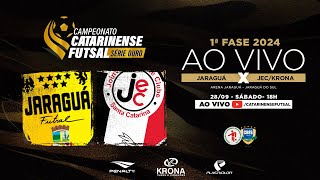 CAMPEONATO CATARINENSE SÉRIE OURO 2024 - 1ª FASE - Jaraguá Futsal X JEC/Krona