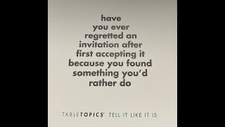 Table Talk: Regretting Events