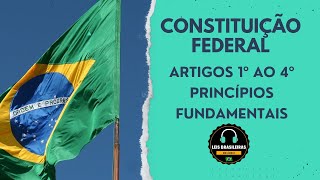 CONSTITUIÇÃO FEDERAL - ARTIGOS 1º AO 4º - PRINCÍPIOS FUNDAMENTAIS