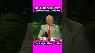 #janefonda Asks #johnnycarson An EPIC Question! #thetonightshow #comedy #funny #classic #1980s