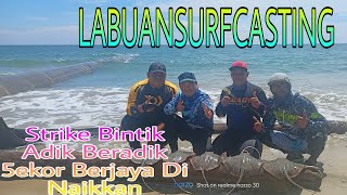 Strike 5Ekor Adik Beradik Pari Bintik/Lalat ( Mayang Sari Sunset Labuan ) Labuan Surfcasting 😁✌️