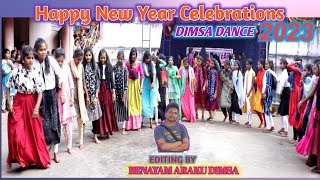 Happy new year Celebration Dimsa Dance performance by Araku AP in India.