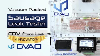 CDV Force Leak - Vacuum packed sausage non destructive leak testing