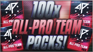 100x BLIND ALL-PRO OPENING!! 3,000,000 COIN OPENING!! (Madden Mobile 17)