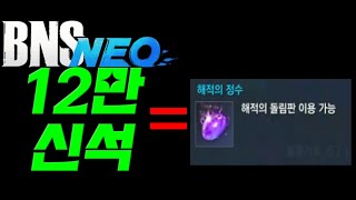 [블소네오] 12만신석 해적정수로 녹인다면 도화가 얼마나 나올까??