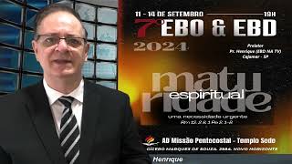 Escola Bíblica de Obreiros e Seminário de Escola Bíblia Dominical, Macapá AP,  Pr Henrique EBD NA TV