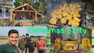 Christmas party 2023/ Christmas এ একটু চিকেন পোরা করে খেলাম 😋