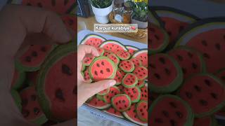 Karpuz Kurabiye 🍉 #keşfet #viralvideo #food #reels