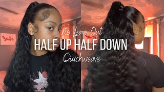 HOW TO: HALF UP HALF DOWN QUICK WEAVE