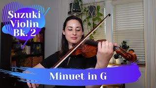 Minuet in G by L. van Beethoven with accompaniment | Suzuki Violin Vol. 2