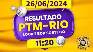 Resultado do jogo do bicho ao vivo - PTM-RIO 11:20 - PT-RIO 11:20 - 26-06-2024