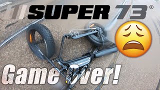 CRASHED MY SUPER73 FOR THE FIRST TIME!!!