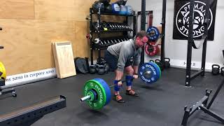 2/5/18 Deadlift 2ct Pause 290x5 @7 ws 1/3