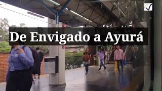 Metro de Medellín. De Envigado a Ayurá, vista al costado occidental