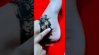 Amazing reverse leg mehndi।।beautiful foot mehndi design।।easy leg mehndi design#shorts #short