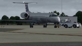 American Airlines ERJ 145 Raleigh Durham Departure