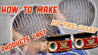 360Waves: How To Make PB THE GOAT Products Last 5 Months Plus