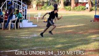 DPCG, ,MAY 2018. GIRLS UNDER 14. 150 METERS.