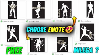 FREE EMOTES SERVE CHOOSE ONE EMOTE 😍 HOW TO GET EMOTE