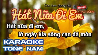 Karaoke Hát Nữ Đi Em | Tone Nam | Karaoke Nhạc Sống Sóc Trăng