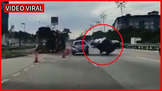 SAGA MEL4MBUNG REMPOH AXIA,KEJADIAN DI LEBUHRAYA PASIR GUDANG