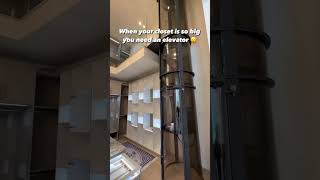 Walk In Closet So Big You Need An Elevator!