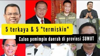 Daftar terkaya dan "termiskin" calon pemimpin daerah provinsi Sumatera Utara