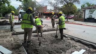 La Municipalidad realizó obras de hormigonado en el barrio Parque General Belgrano