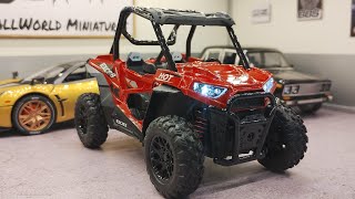 Miniatura Utv Off Road 1:24 Som/led Atv QuadricicloR$ 119,00Tamanho:13,5cm comprimento9cm largura8c