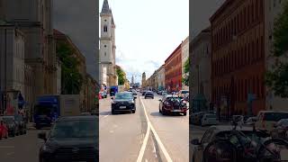 München: Leopoldstraße Richtung Feldherrnhalle (4K) #leopoldstrasse #münchen #feldherrnhalle