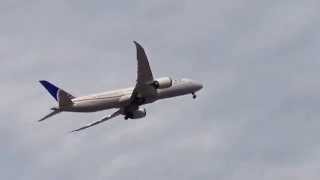 United's 1st 787-9 takeoff from Boeing Field (KBFI)